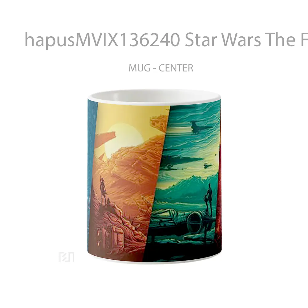 Mug Star Wars The Force Awakens Poster Gelas Star Wars