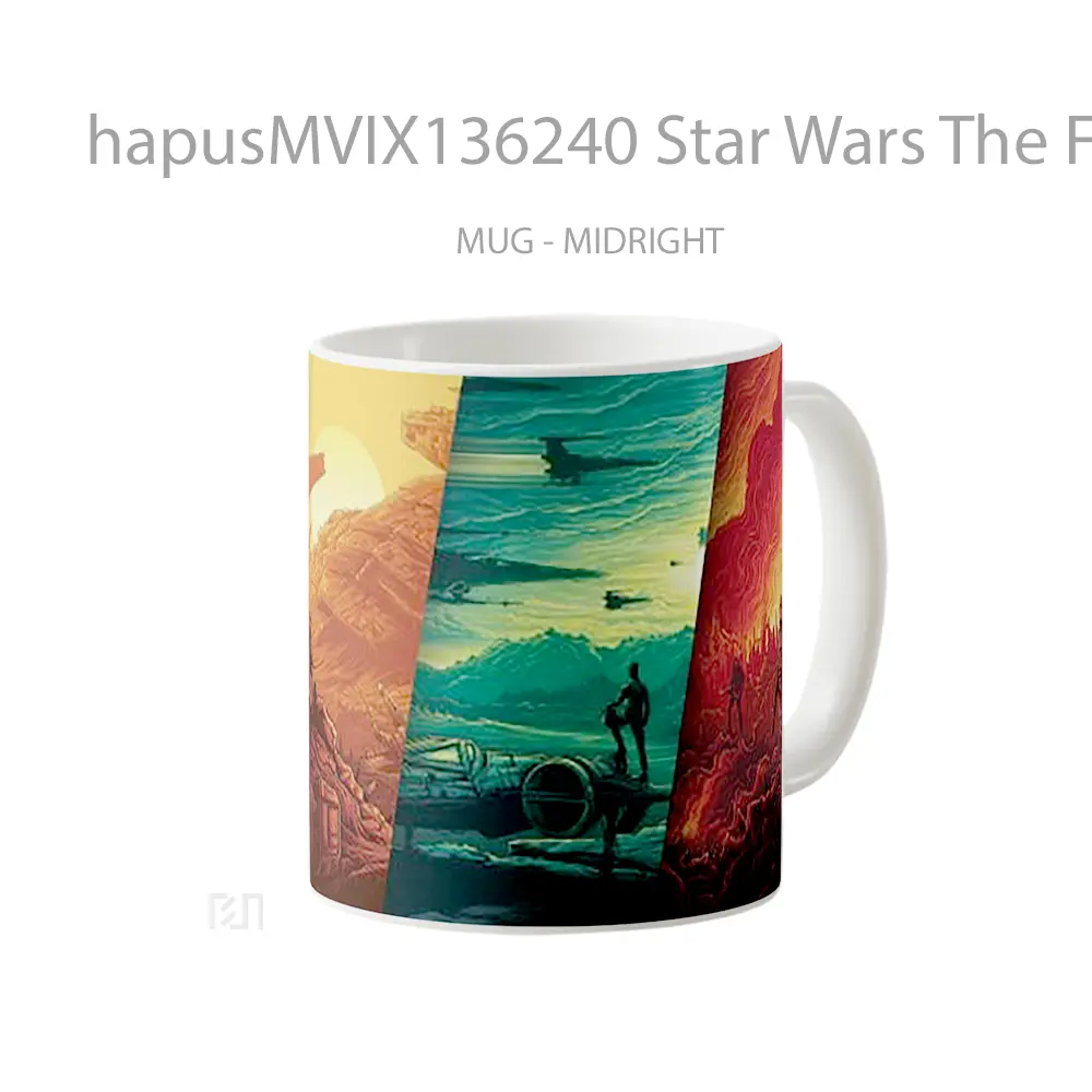 Mug Star Wars The Force Awakens Poster Gelas Star Wars - All-side / Desain