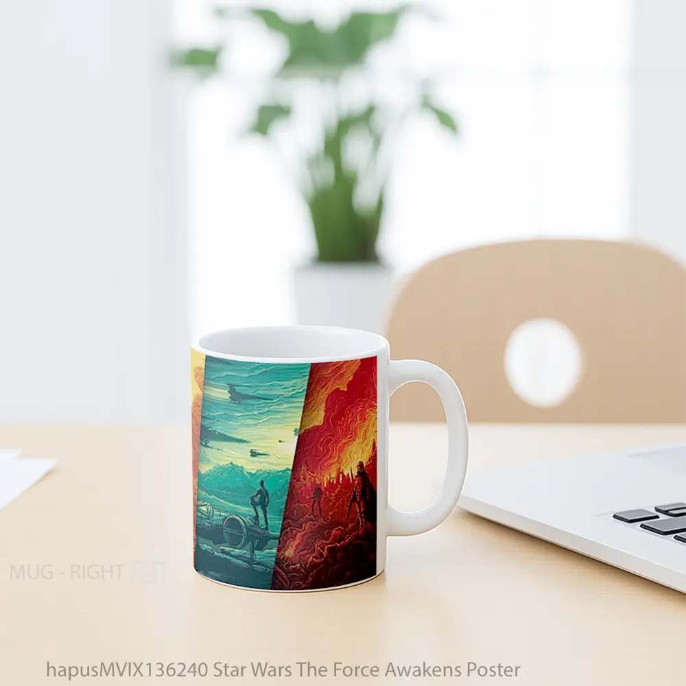Mug Star Wars The Force Awakens Poster Gelas Star Wars - All-side / Desain