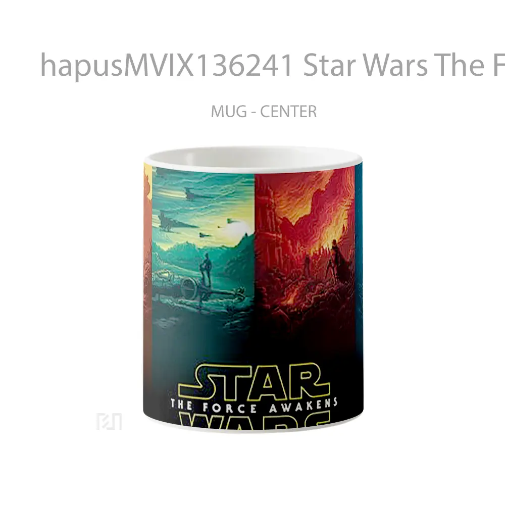 Mug Star Wars The Force Awakens Poster Logo Gelas Star Wars