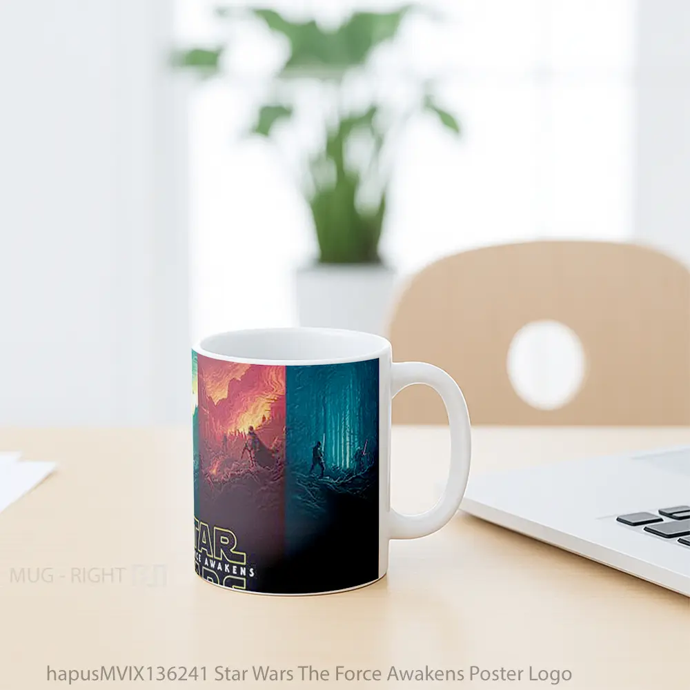 Mug Star Wars The Force Awakens Poster Logo Gelas Star Wars - All-side / Desain