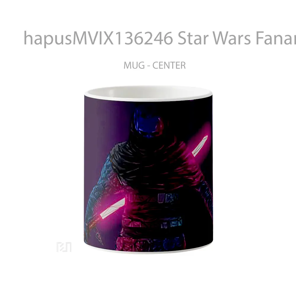 Mug Star Wars Fanart Illustration Gelas Star Wars