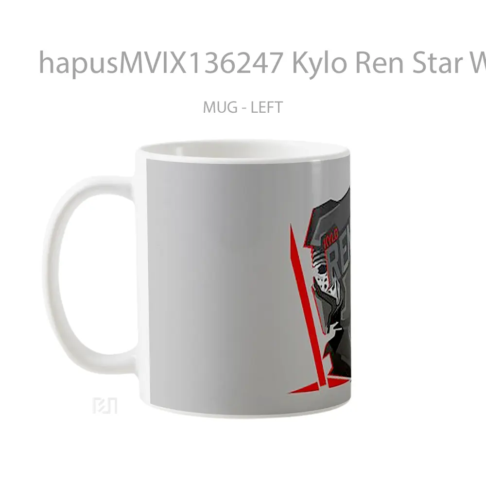 Mug Kylo Ren Star Wars Illustration Gelas Star Wars - All-side / Desain