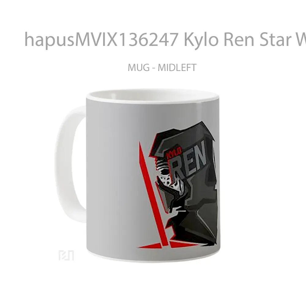 Mug Kylo Ren Star Wars Illustration Gelas Star Wars - All-side / Desain