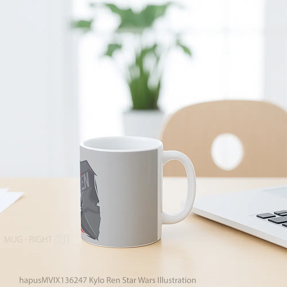 Mug Kylo Ren Star Wars Illustration Gelas Star Wars - All-side / Desain