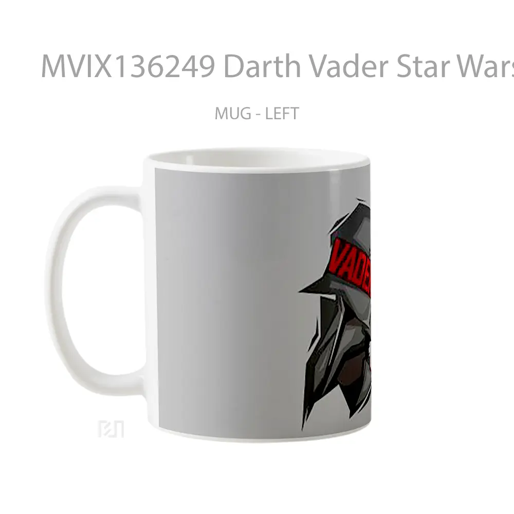 Mug Darth Vader Star Wars Illustration Gelas Star Wars - All-side / Desain