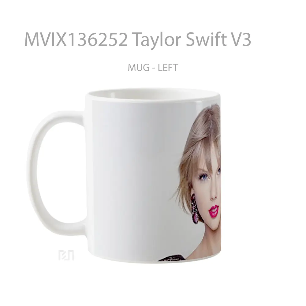 Mug Taylor Swift V3 Gelas Selebriti - All-side / Desain