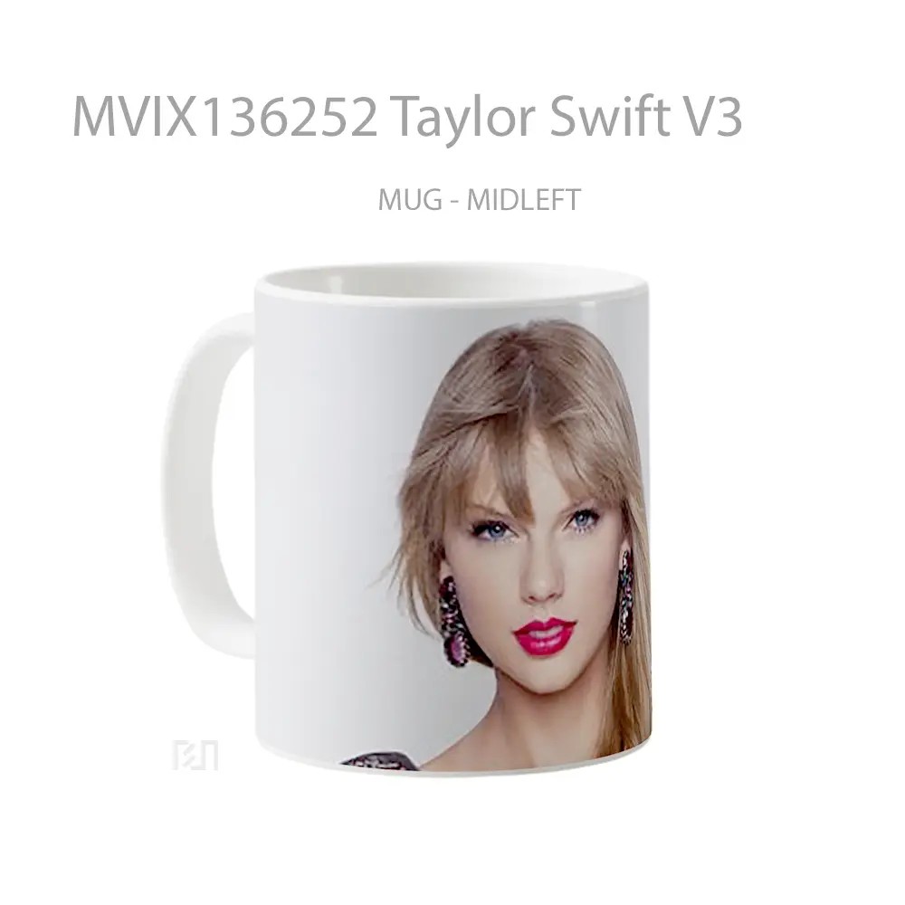 Mug Taylor Swift V3 Gelas Selebriti - All-side / Desain