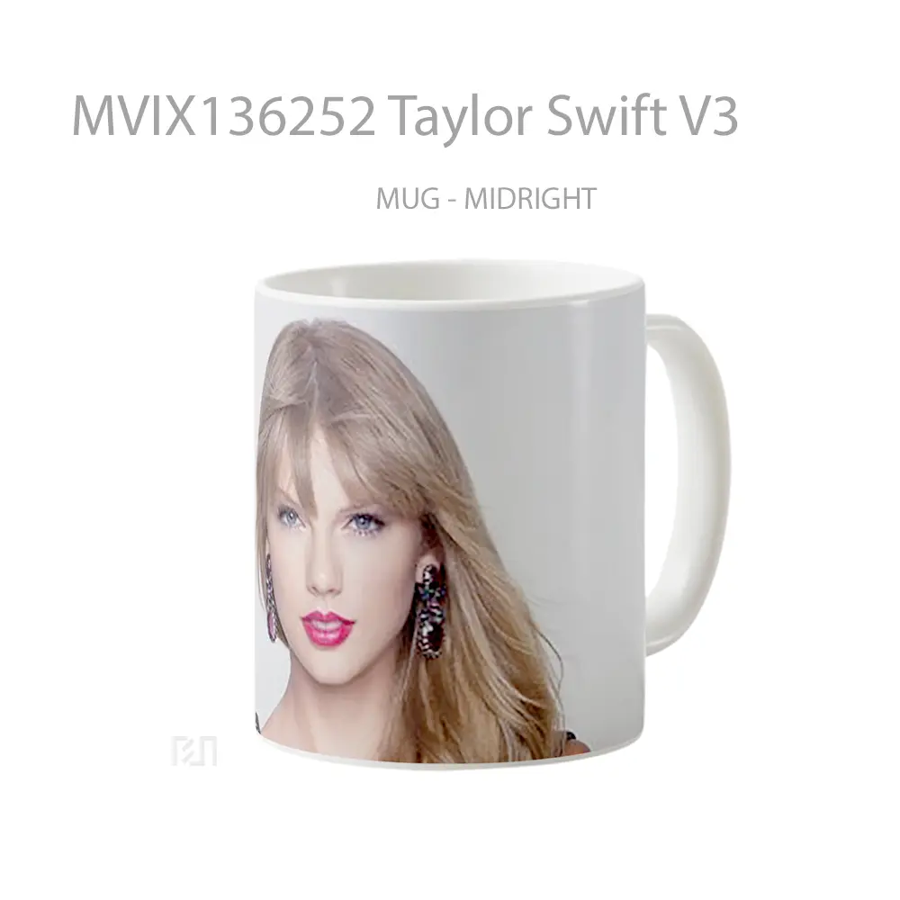 Mug Taylor Swift V3 Gelas Selebriti - All-side / Desain