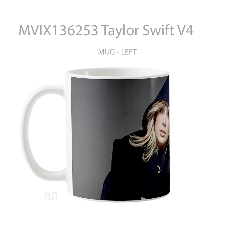 Mug Taylor Swift V4 Gelas Selebriti - All-side / Desain