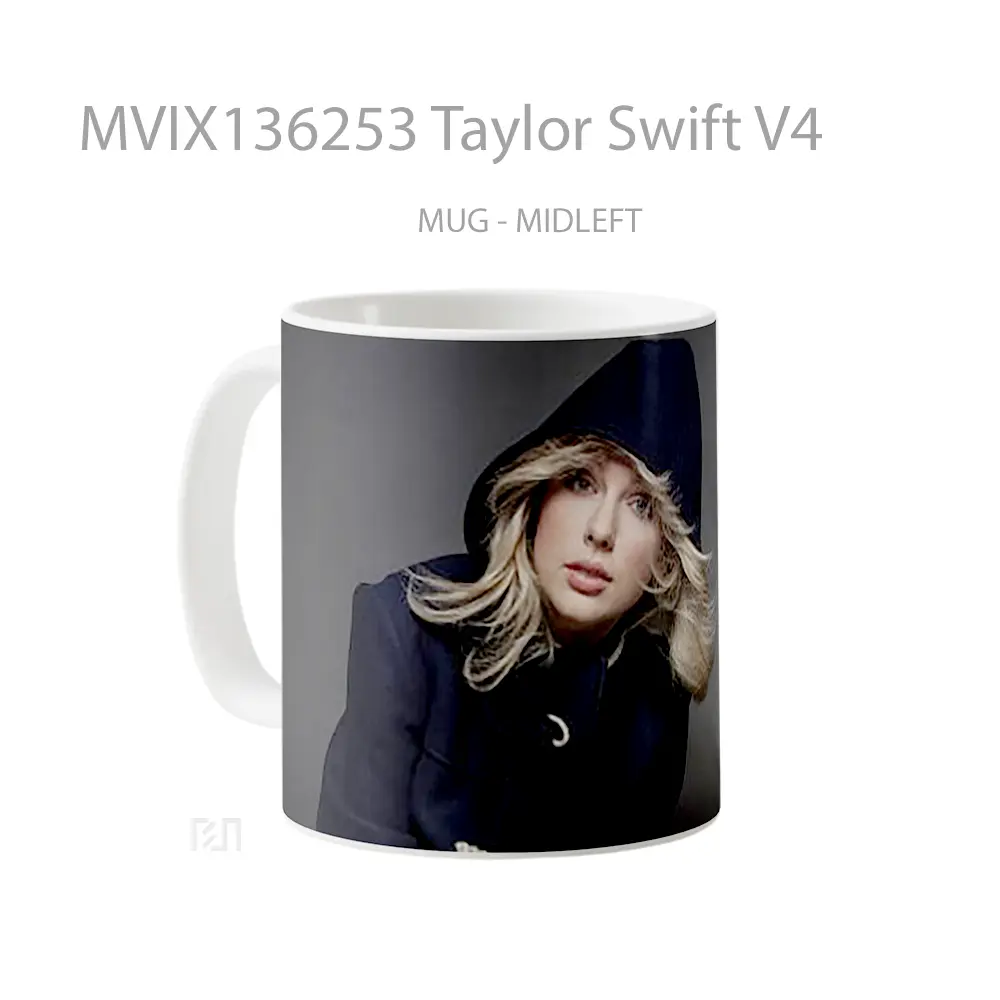 Mug Taylor Swift V4 Gelas Selebriti - All-side / Desain