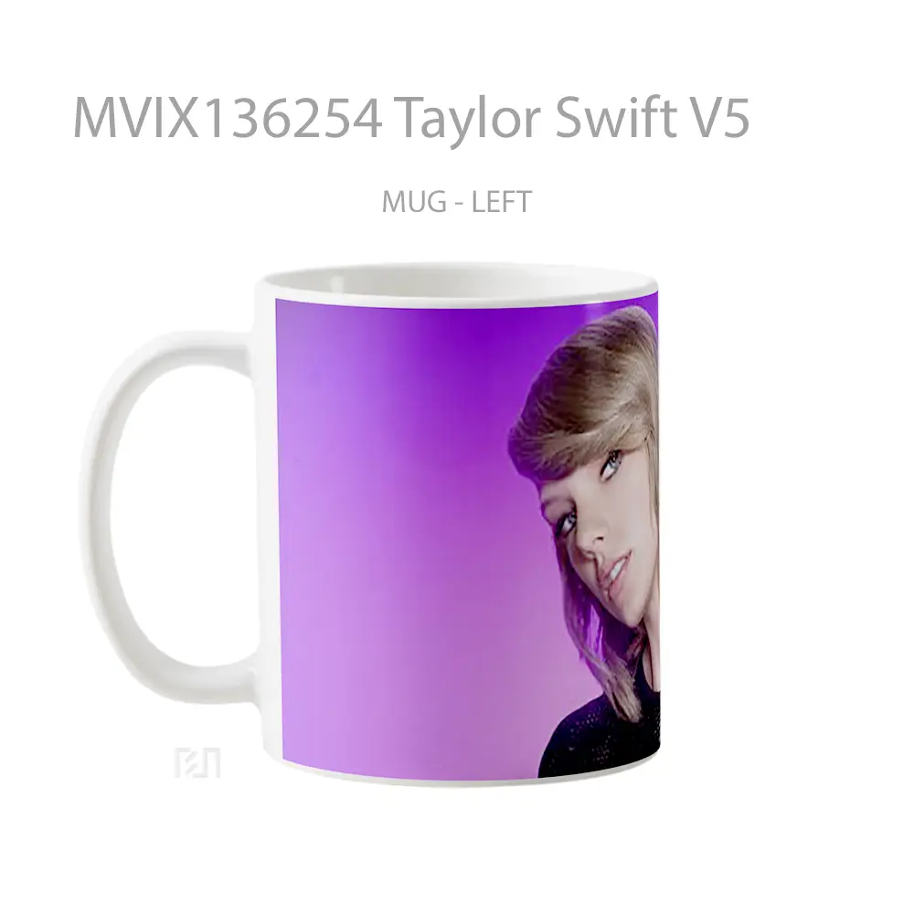 Mug Taylor Swift V5 Gelas Selebriti - All-side / Desain