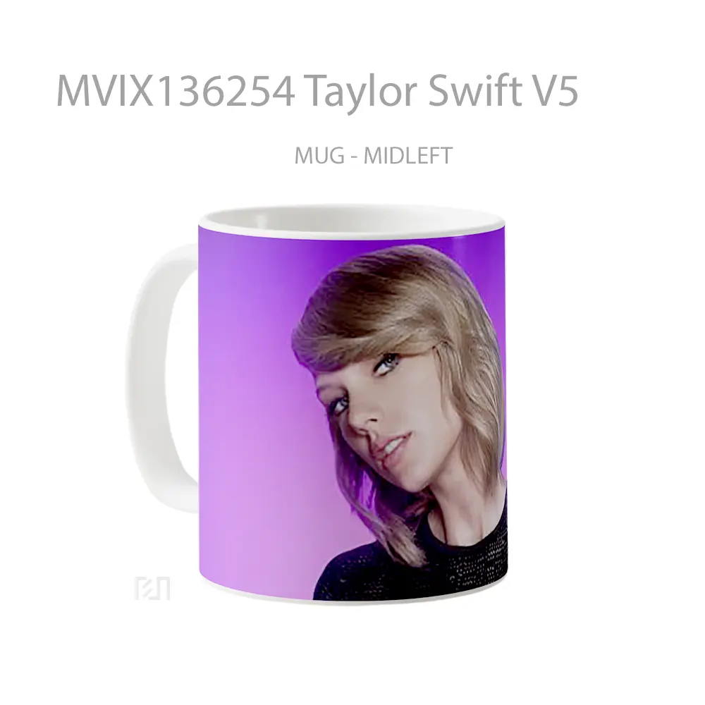 Mug Taylor Swift V5 Gelas Selebriti - All-side / Desain