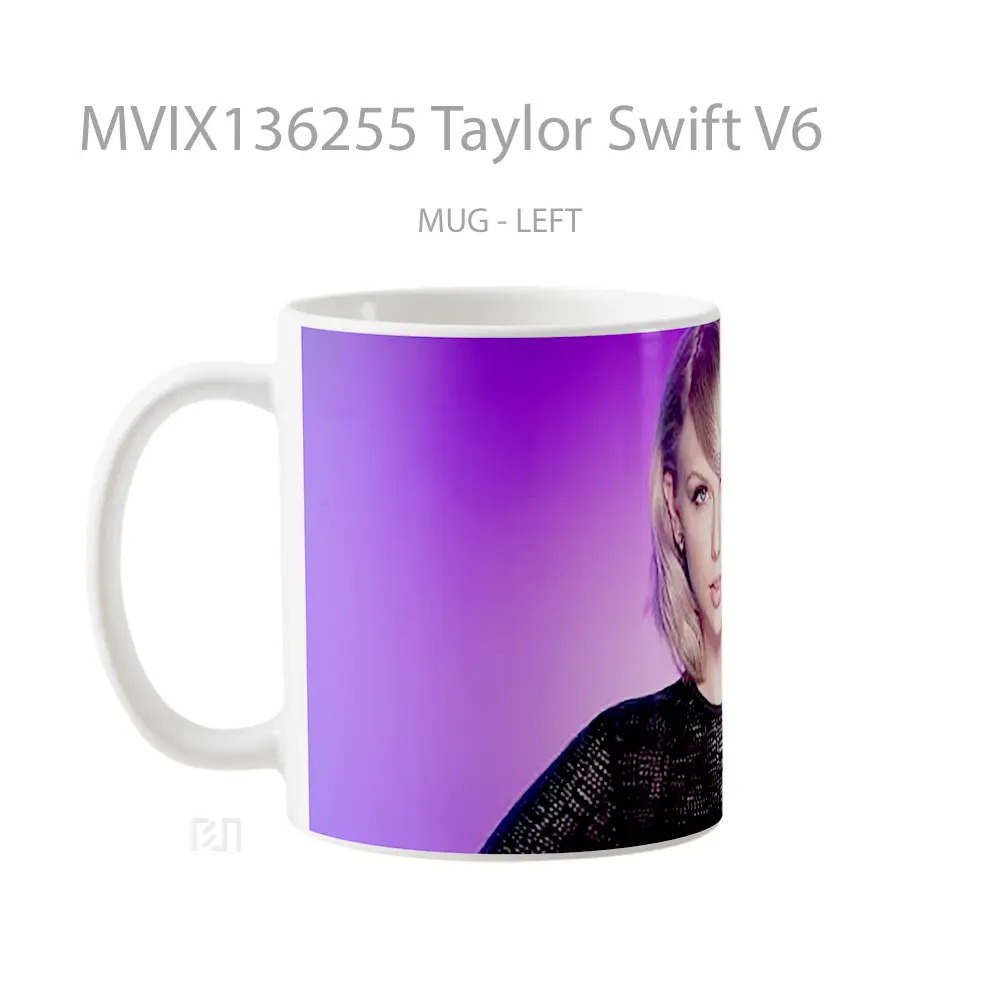 Mug Taylor Swift V6 Gelas Selebriti - All-side / Desain