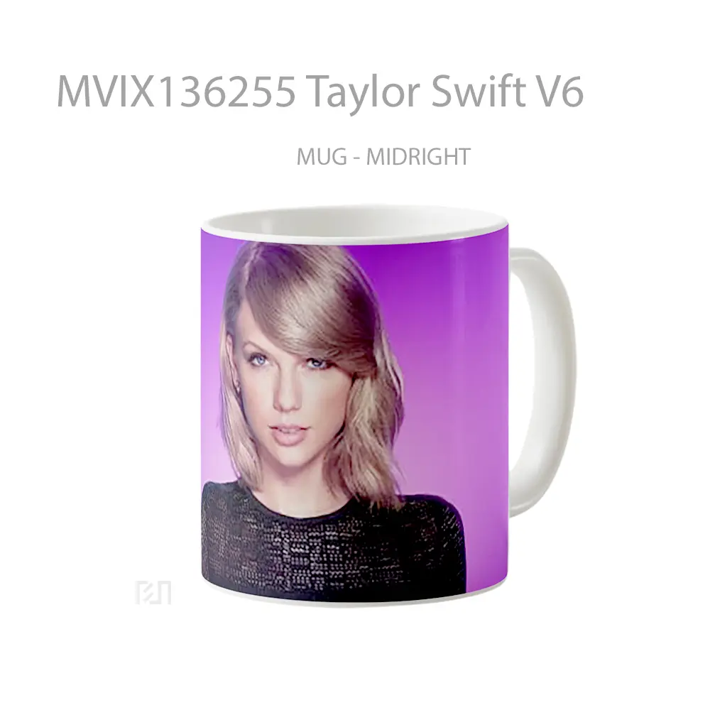 Mug Taylor Swift V6 Gelas Selebriti - All-side / Desain