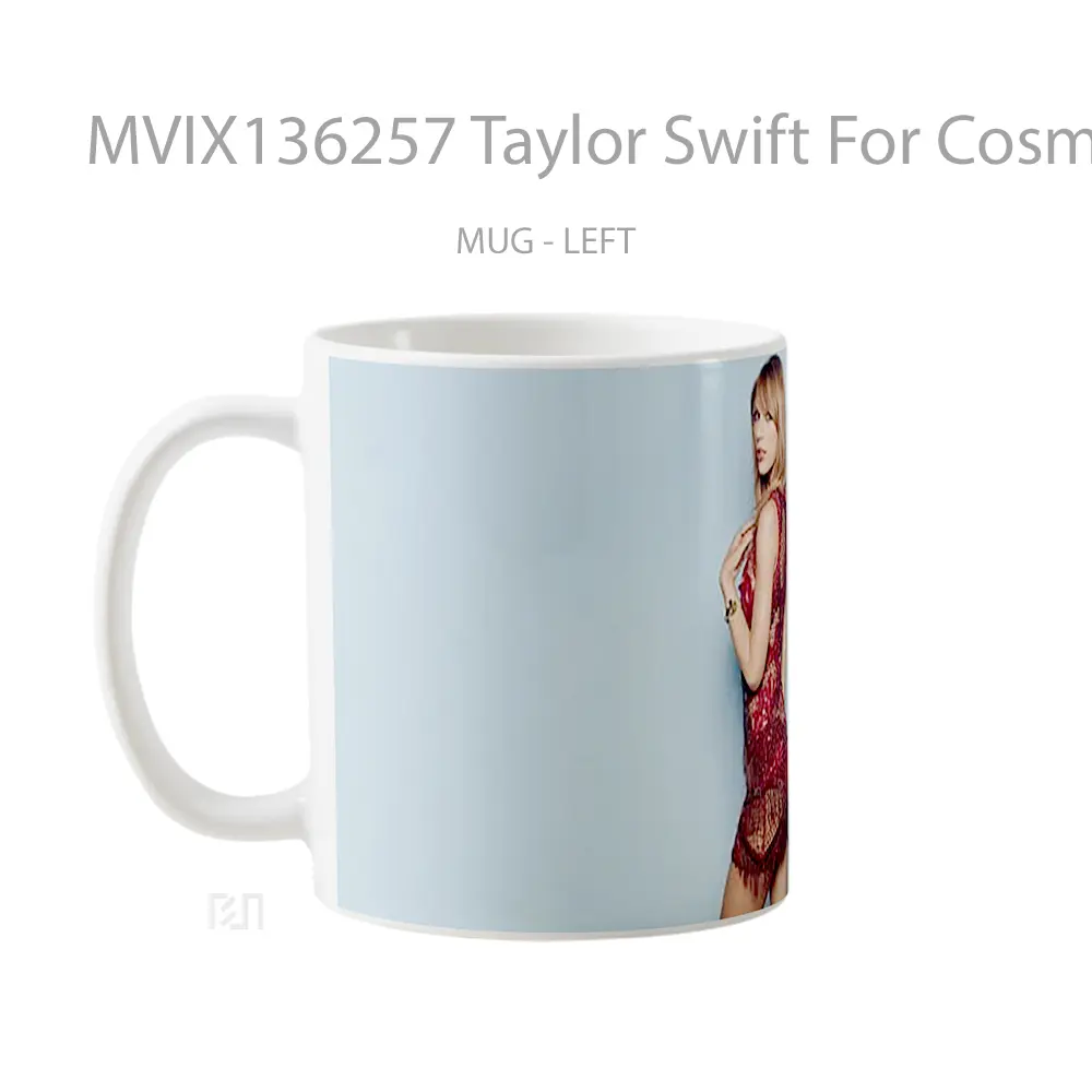 Mug Taylor Swift For Cosmopolitan Gelas Selebriti - All-side / Desain