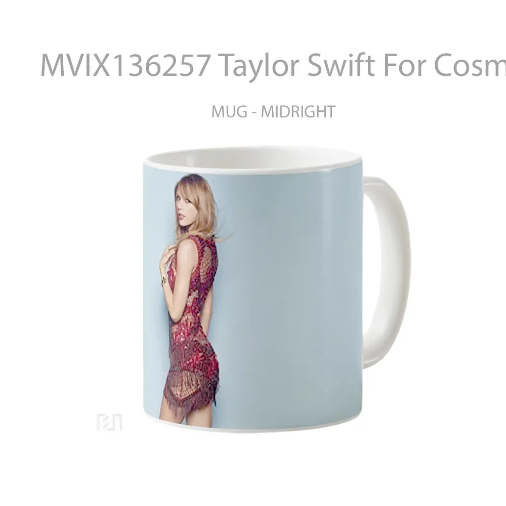 Mug Taylor Swift For Cosmopolitan Gelas Selebriti - All-side / Desain