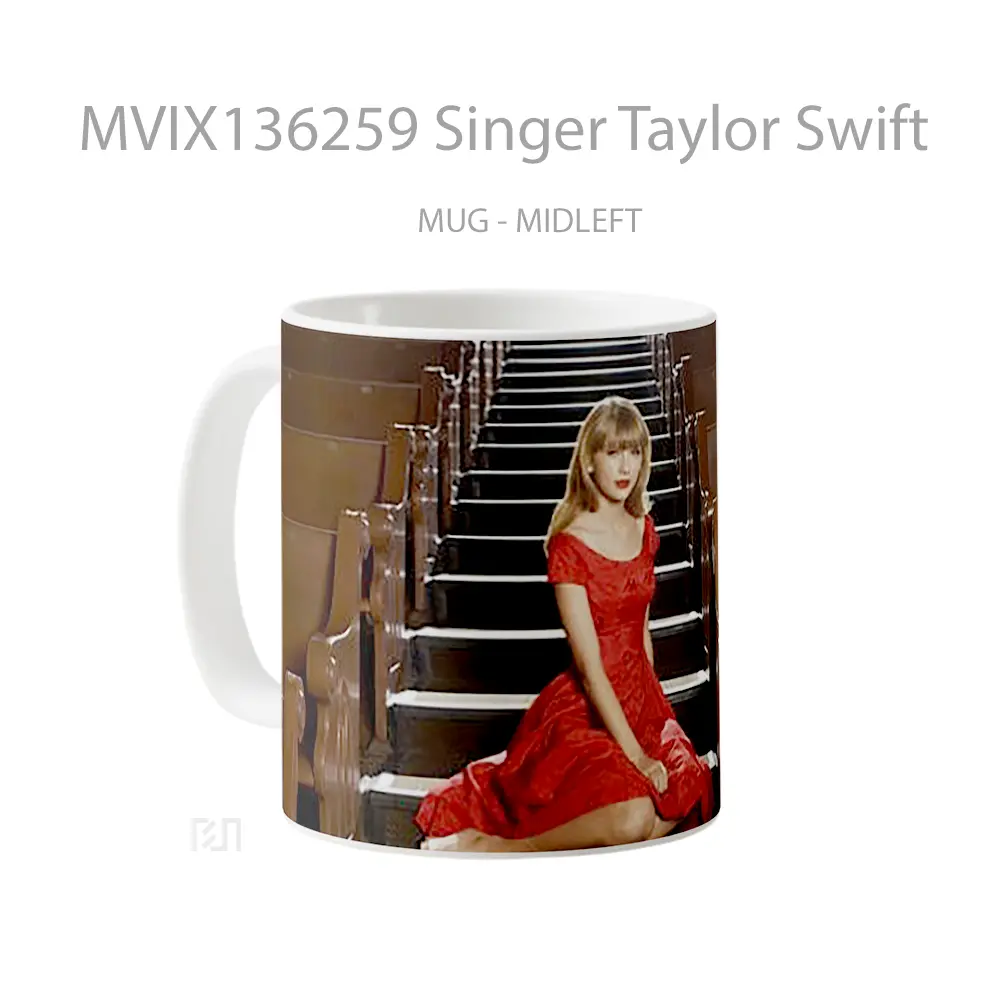 Mug Singer Taylor Swift Gelas Selebriti - All-side / Desain