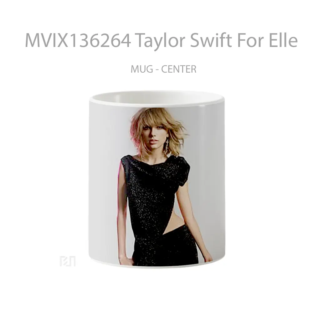Mug Keramik Premium SNI - Mug Taylor Swift For Elle Gelas Selebriti