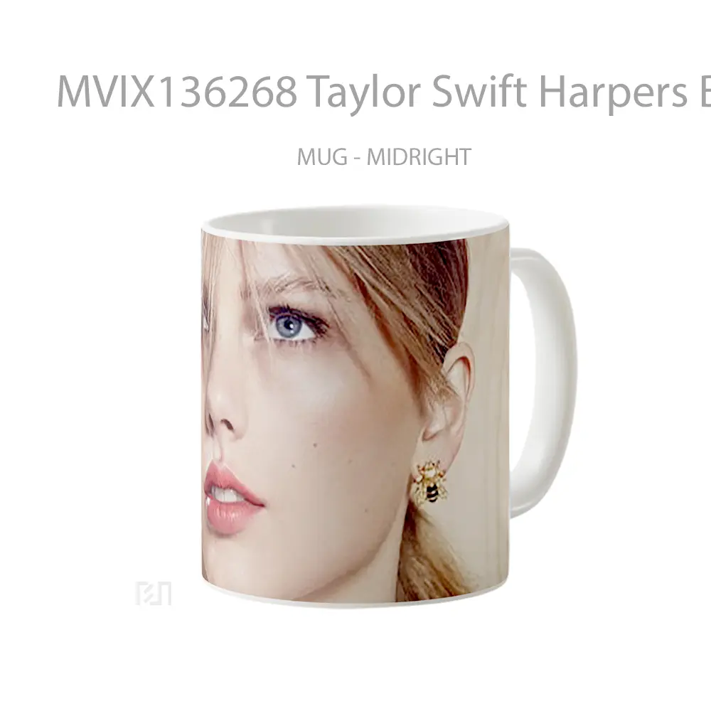Mug Taylor Swift Harpers Bazaar Gelas Selebriti - All-side / Desain