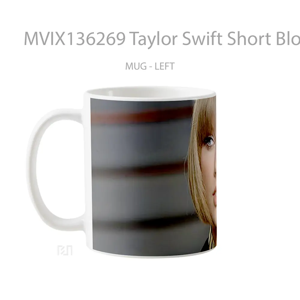 Mug Taylor Swift Short Blond Hair Gelas Selebriti - All-side / Desain