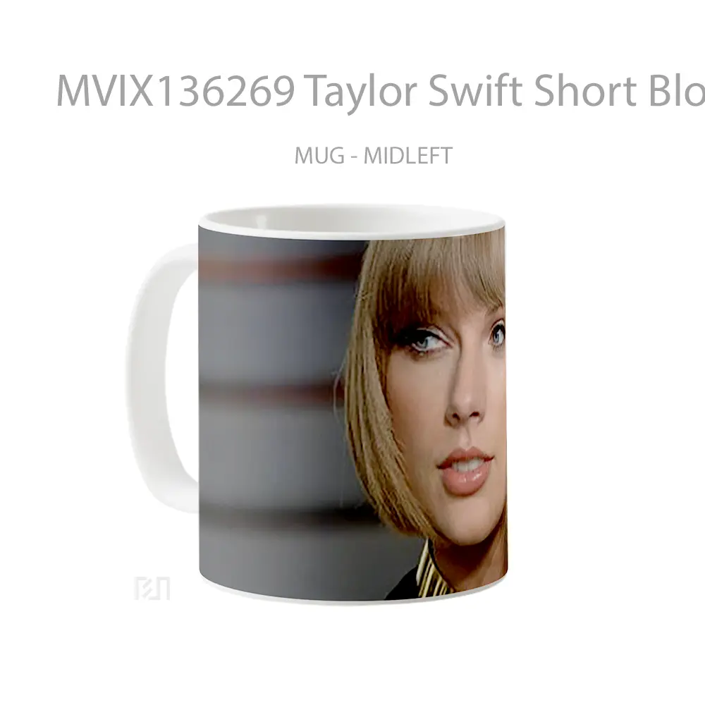 Mug Taylor Swift Short Blond Hair Gelas Selebriti - All-side / Desain