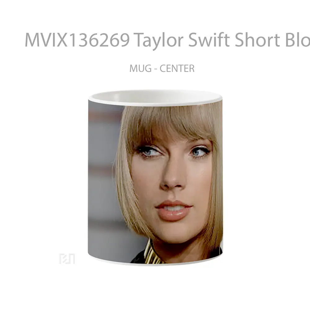 Mug Taylor Swift Short Blond Hair Gelas Selebriti