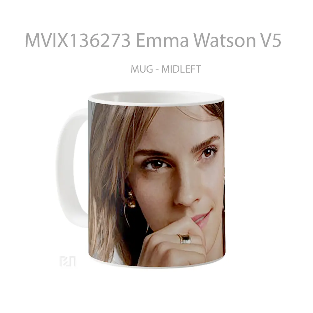 Mug Emma Watson V5 Gelas Selebriti - All-side / Desain