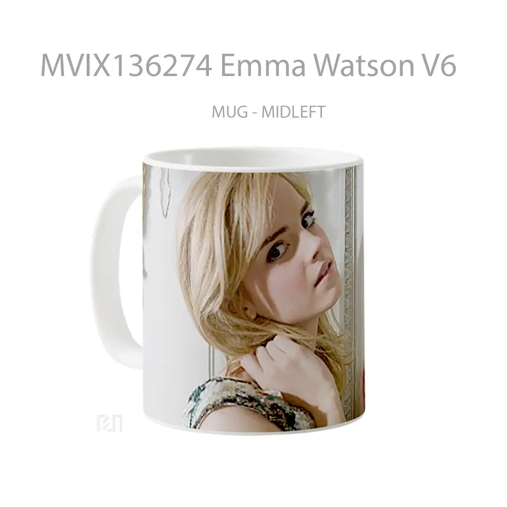Mug Emma Watson V6 Gelas Selebriti - All-side / Desain