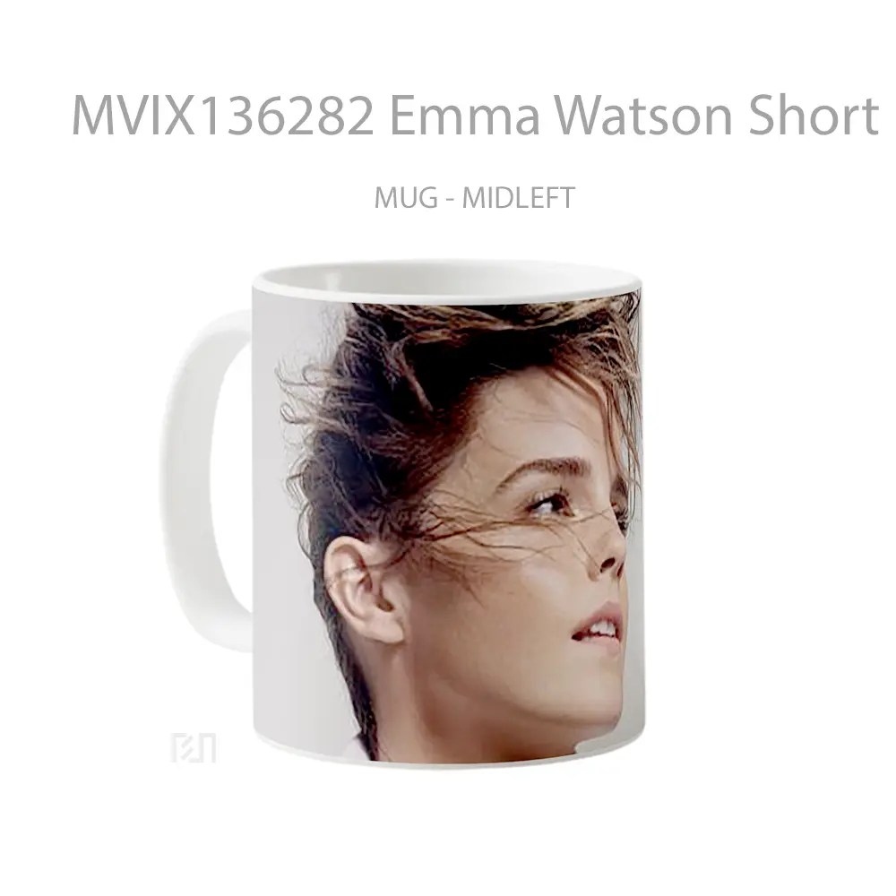 Mug Emma Watson Short Hair Gelas Selebriti - All-side / Desain