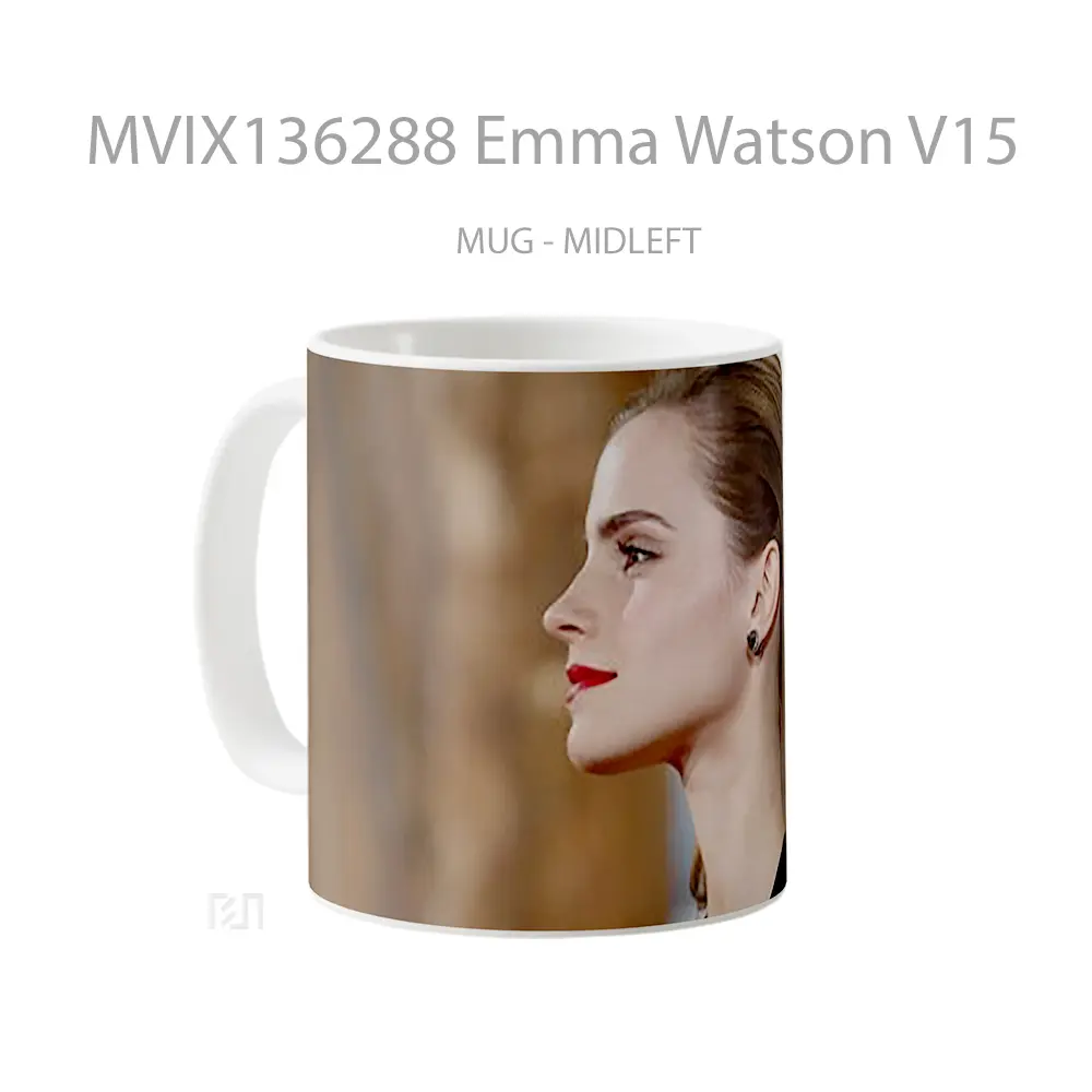 Mug Emma Watson V15 Gelas Selebriti - All-side / Desain