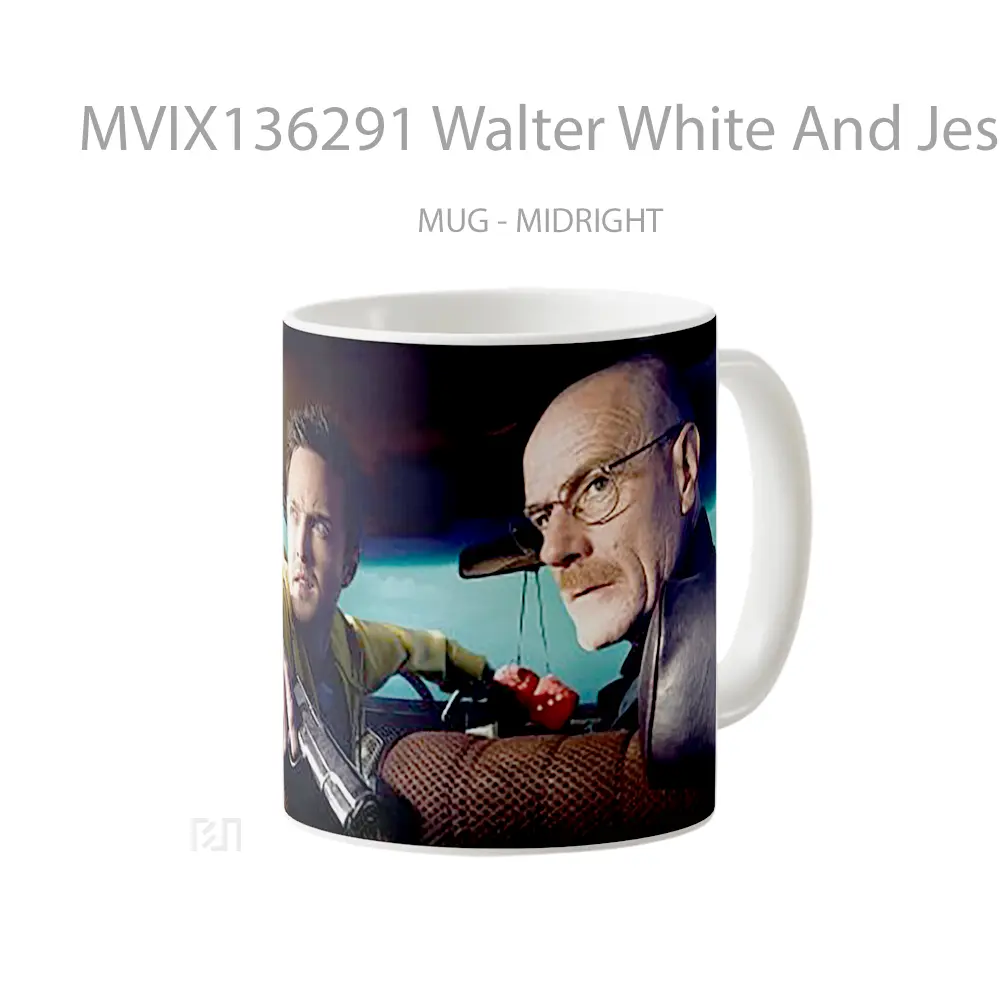 Mug Walter White And Jesse Pinkman Breaking Bad Gelas Keramik Unik - All-side / Desain