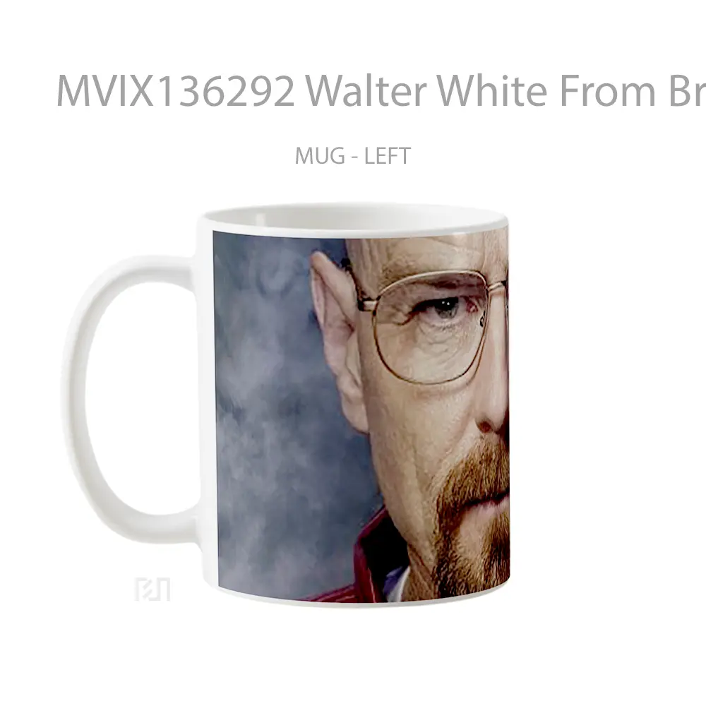 Mug Walter White From Breaking Bad V2 Gelas Keramik Unik - All-side / Desain