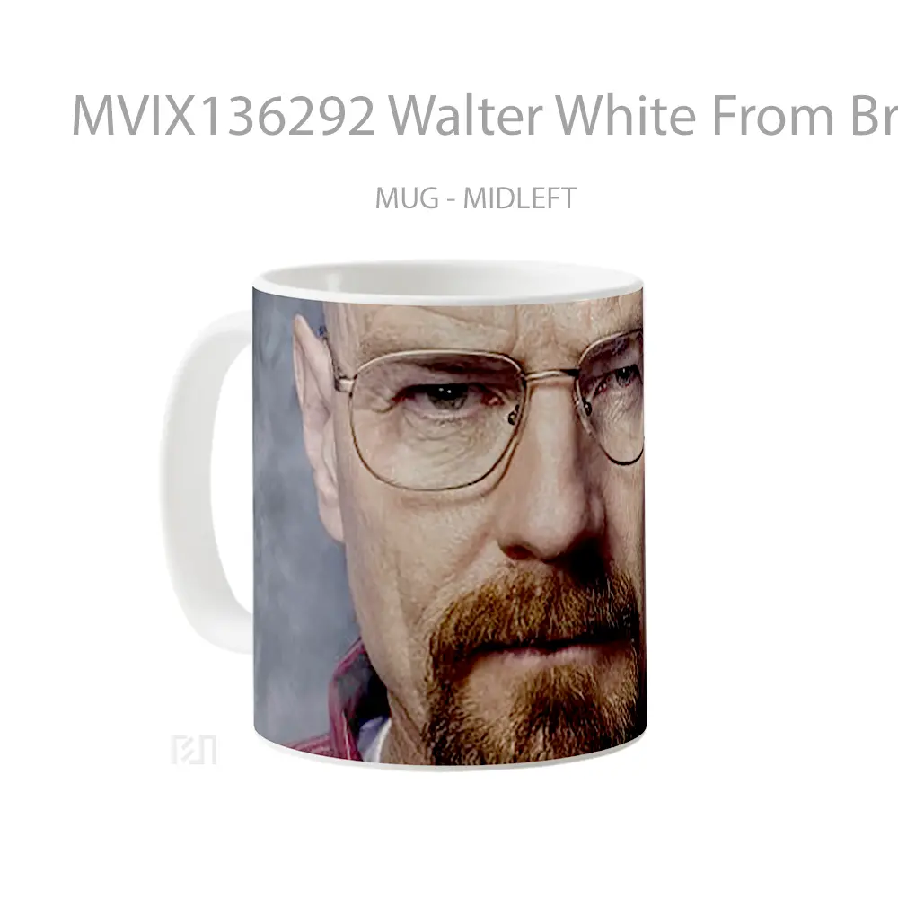 Mug Walter White From Breaking Bad V2 Gelas Keramik Unik - All-side / Desain