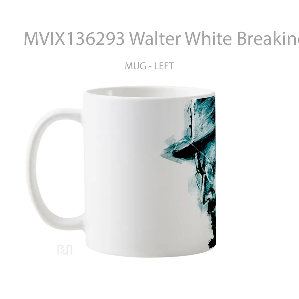 Mug Walter White Breaking Bad Fanart Painting Gelas Seni Modern - All-side / Desain