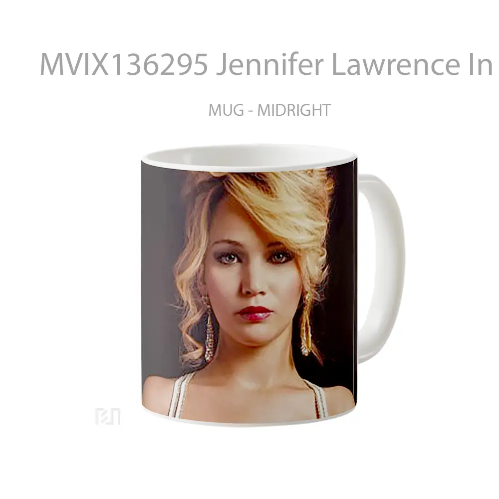 Mug Jennifer Lawrence In American Scandal Gelas Keramik Unik - All-side / Desain