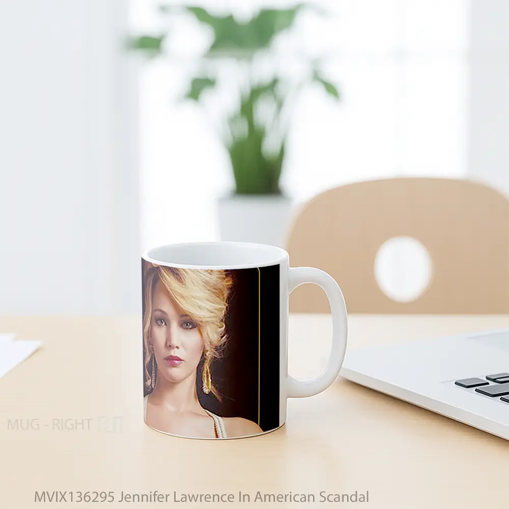Mug Jennifer Lawrence In American Scandal Gelas Keramik Unik - All-side / Desain