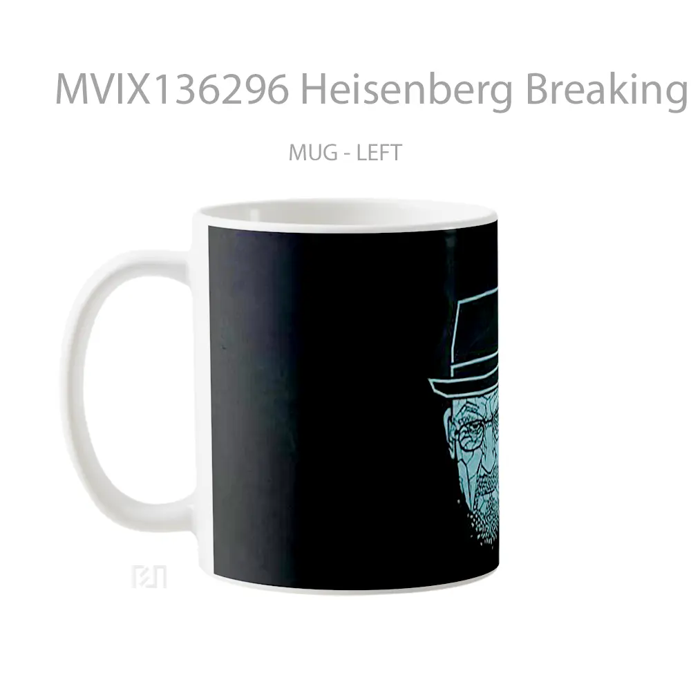 Mug Heisenberg Breaking Bad Minimalist Gelas Seni Modern - All-side / Desain