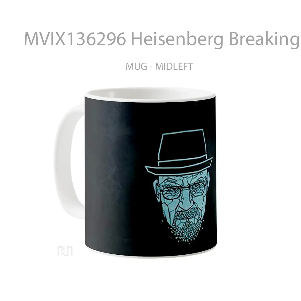 Mug Heisenberg Breaking Bad Minimalist Gelas Seni Modern - All-side / Desain