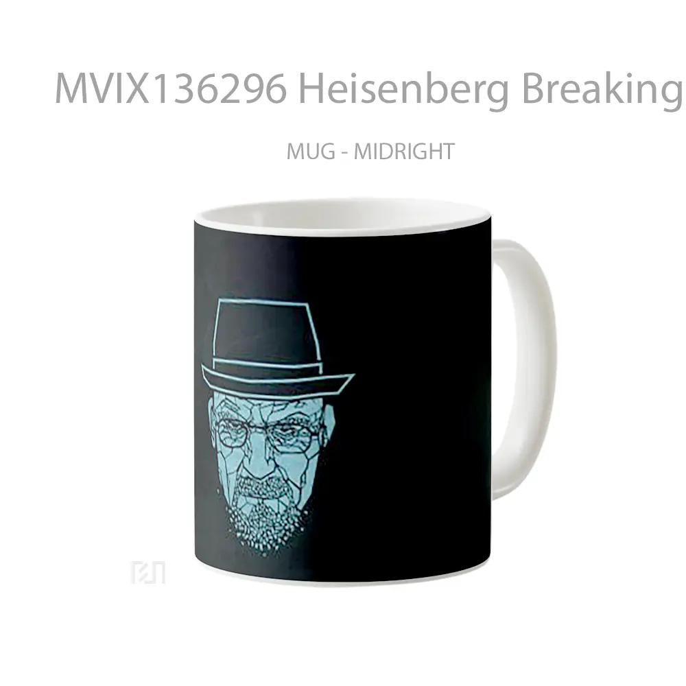 Mug Heisenberg Breaking Bad Minimalist Gelas Seni Modern - All-side / Desain