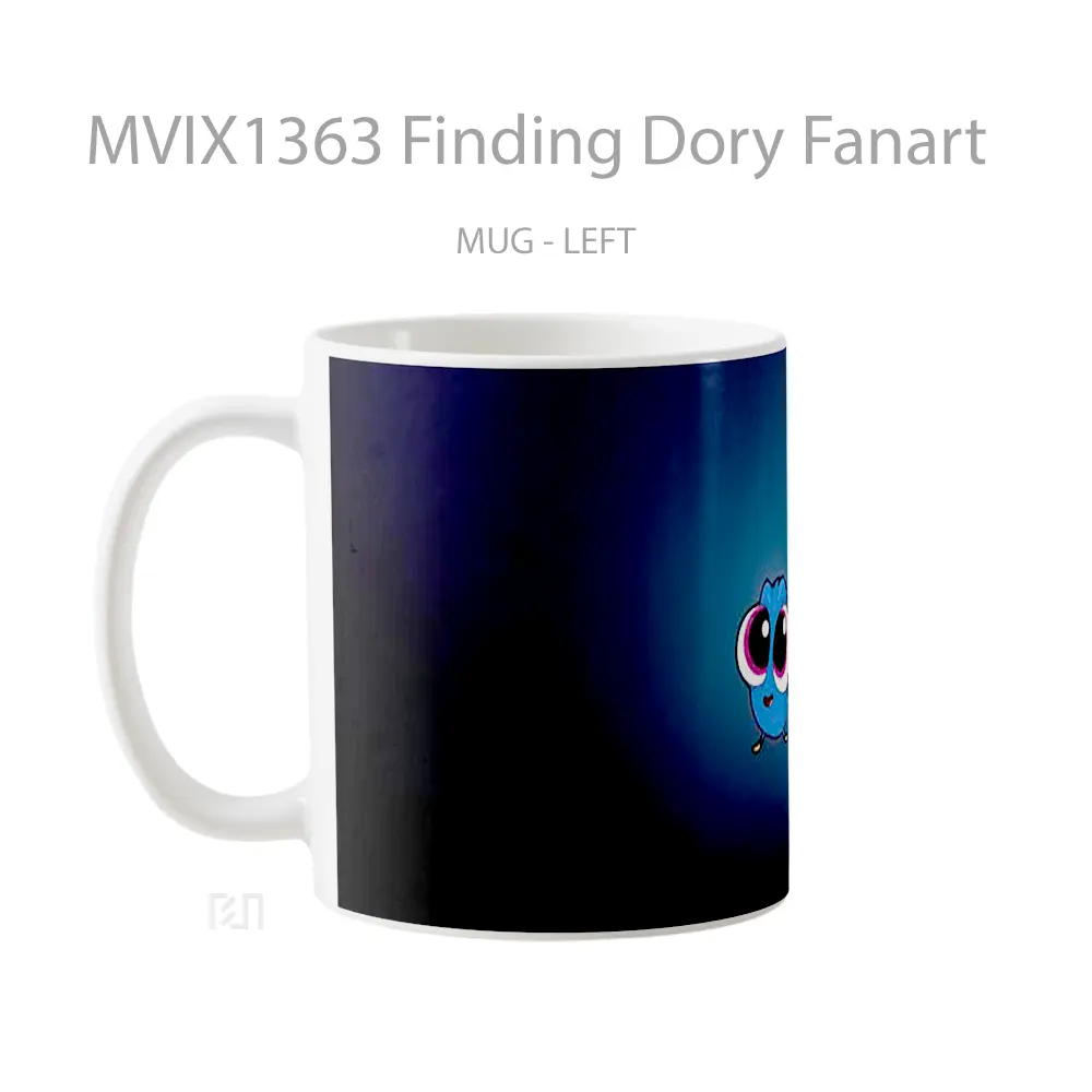 Mug Finding Dory Fanart Gelas Keramik Unik - All-side / Desain