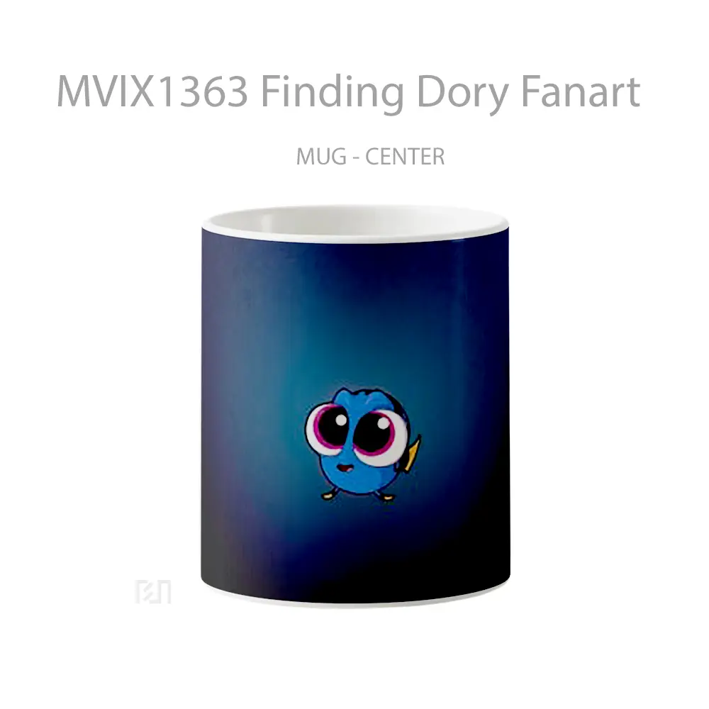 Mug Finding Dory Fanart Gelas Keramik Unik