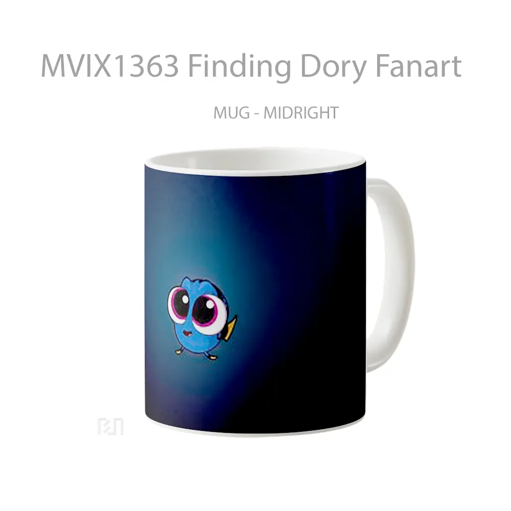 Mug Finding Dory Fanart Gelas Keramik Unik - All-side / Desain
