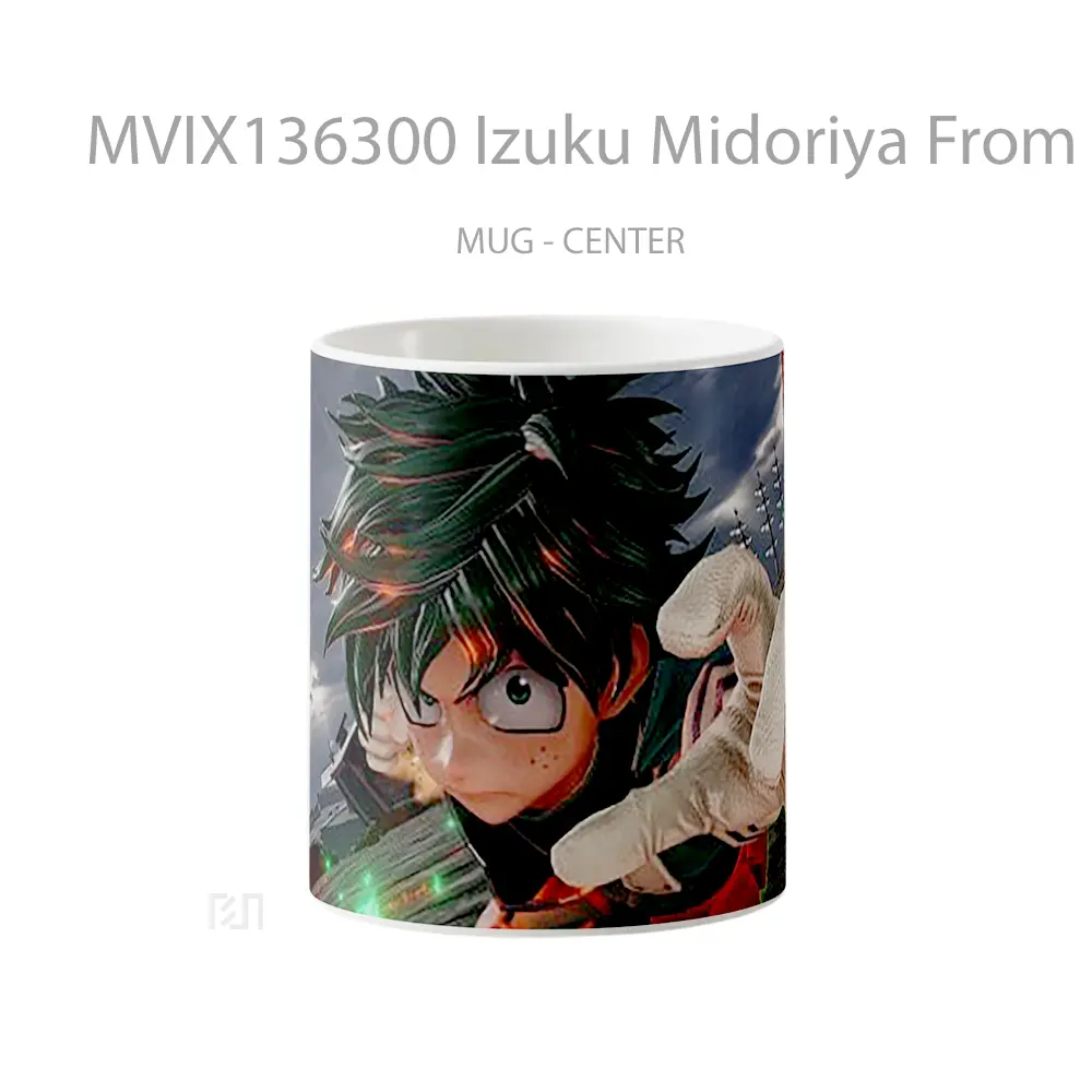Mug Izuku Midoriya From My Hero Academia In Jump Force V1 Cangkir Anime