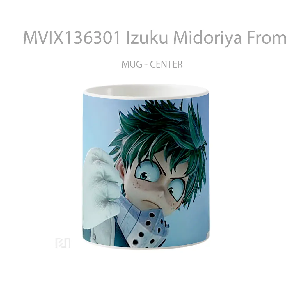 Mug Izuku Midoriya From My Hero Academia In Jump Force V2 Cangkir Anime