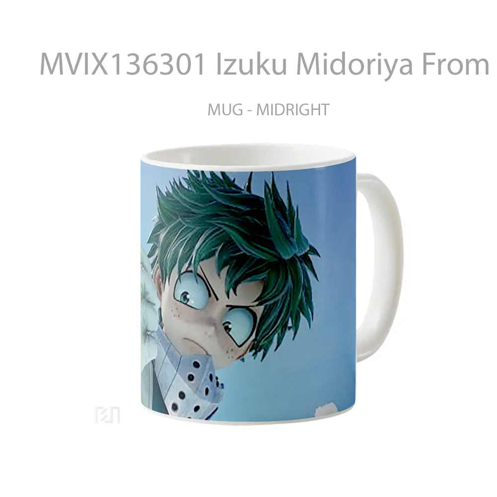 Mug Izuku Midoriya From My Hero Academia In Jump Force V2 Cangkir Anime - All-side / Desain