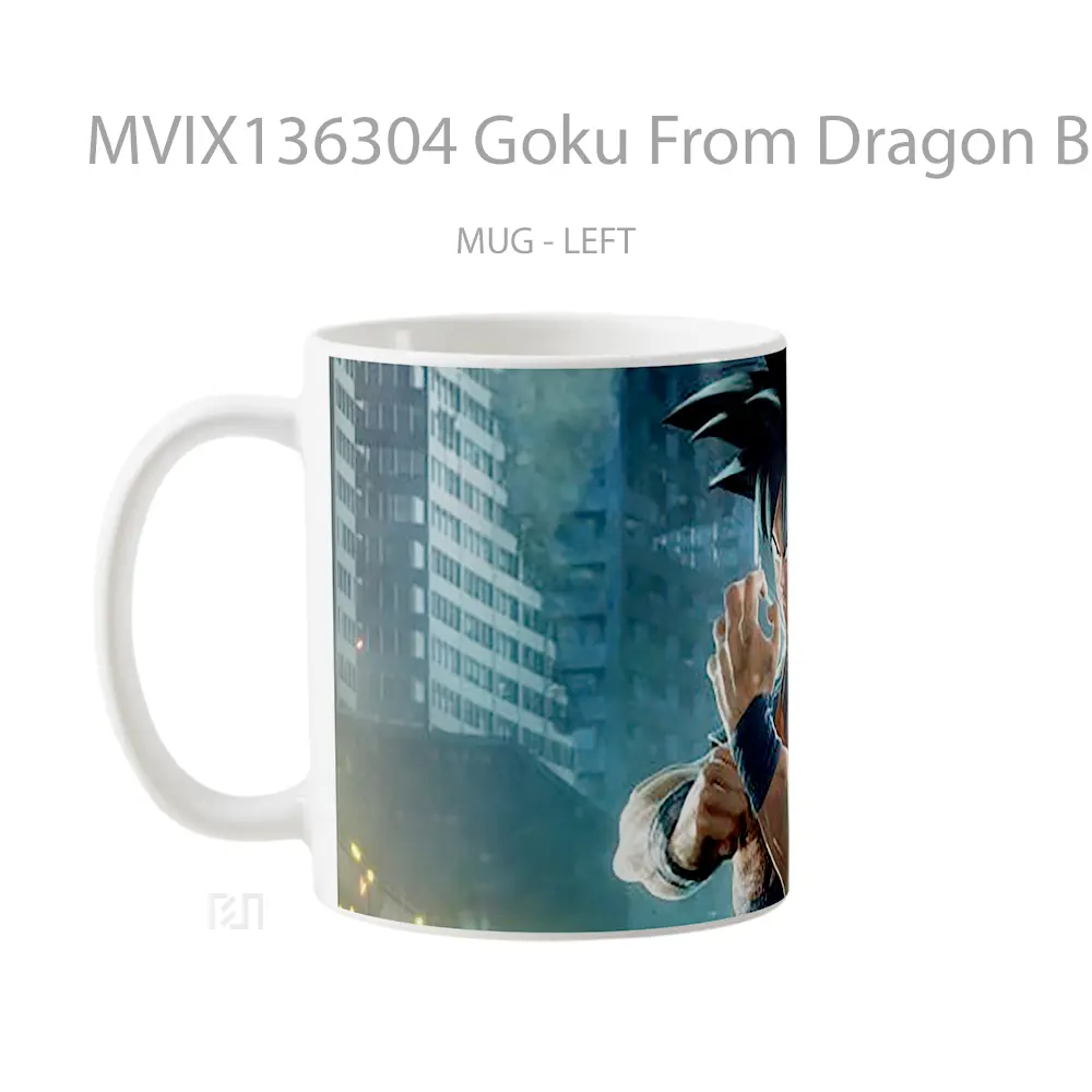 Mug Goku From Dragon Ball In Jump Force V2 Cangkir Anime - All-side / Desain