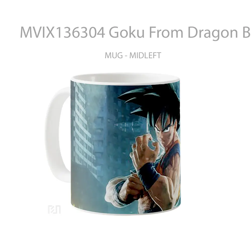 Mug Goku From Dragon Ball In Jump Force V2 Cangkir Anime - All-side / Desain