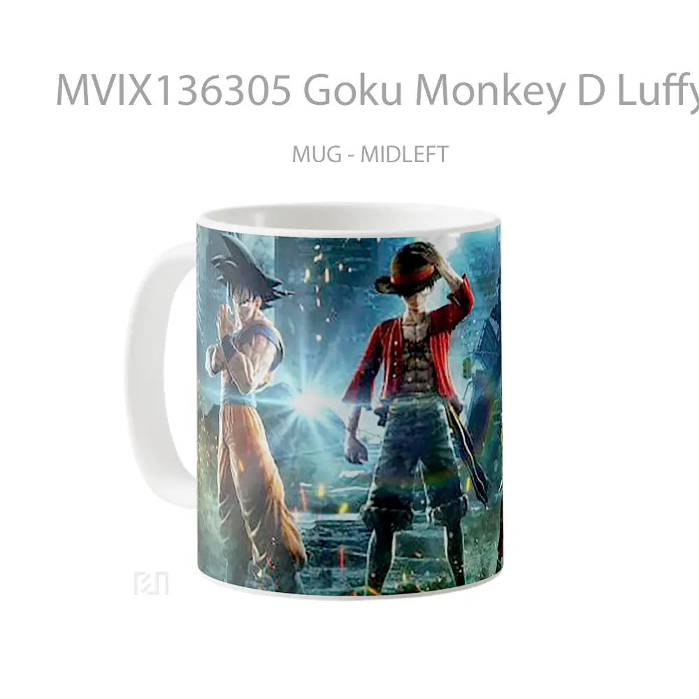 Mug Goku Monkey D Luffy And Naruto In Jump Force Cangkir Anime - All-side / Desain