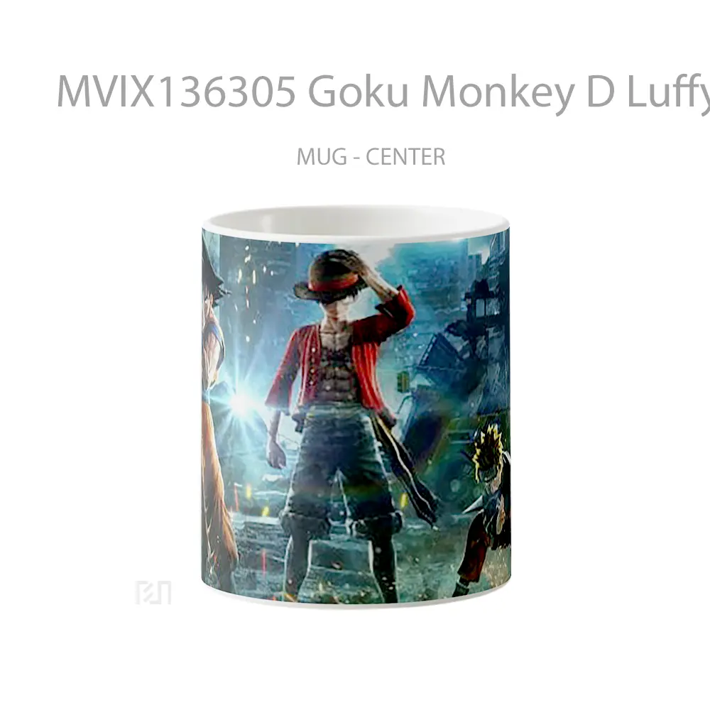 Mug Goku Monkey D Luffy And Naruto In Jump Force Cangkir Anime